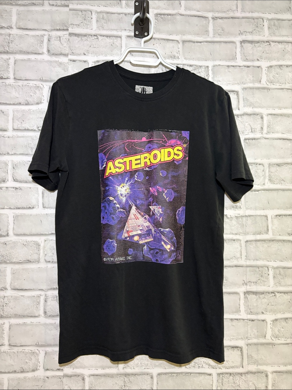 Asteroids Graphic Tee - Black small